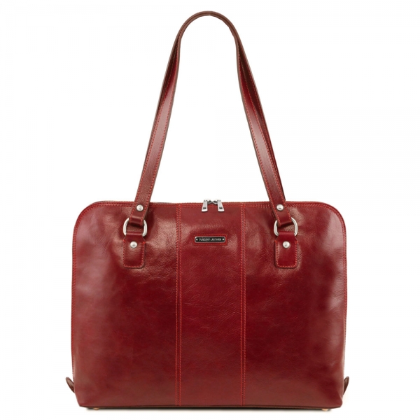 Tuscany Leather Shopper Ravenna Rot