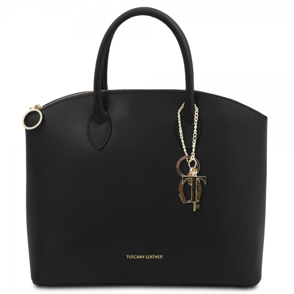 TL KeyLuck Shopper aus Leder schwarz