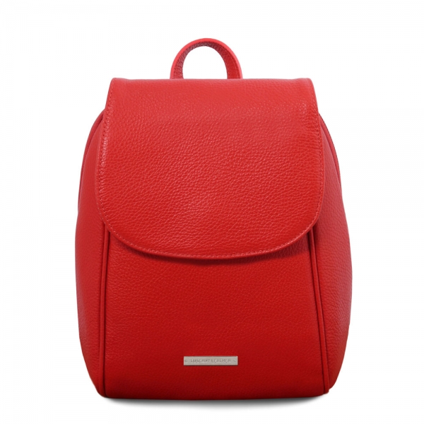 Tuscany Leather TL Bag Leder-Rucksack rot