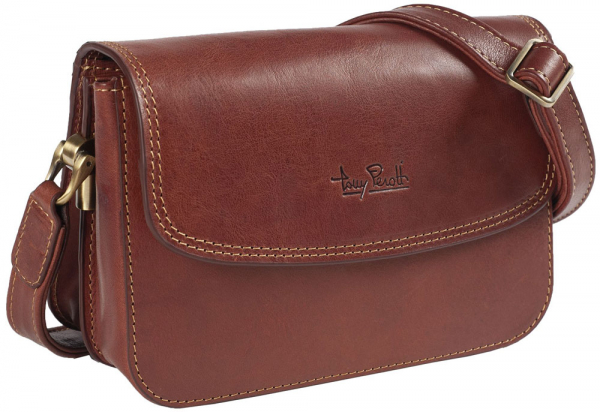 Tony Perotti Damen Umhängetasche Small braun
