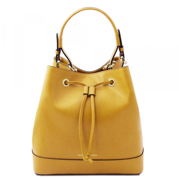 Tuscany Leather Beuteltasche "Minerva" Spring Gelb