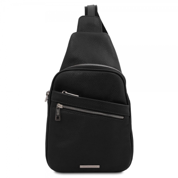 Unisex Brusttasche Albert schwarz