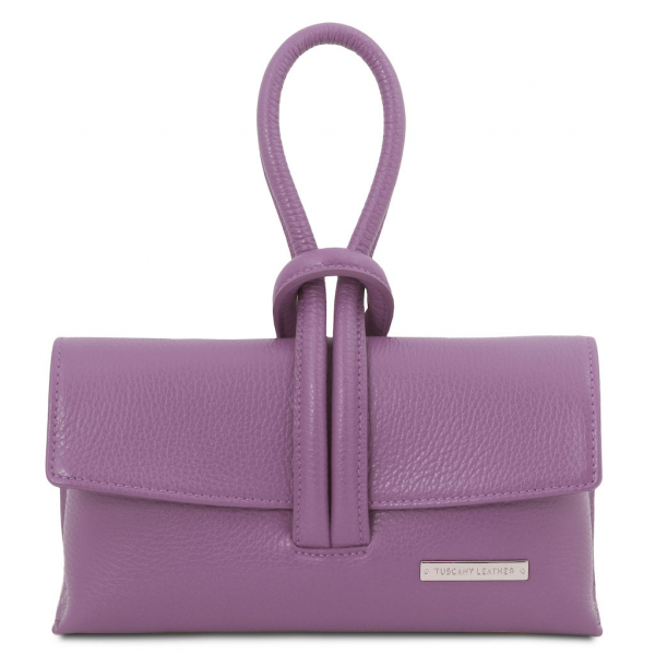Tuscany Leather Clutch "Springtime" lilla