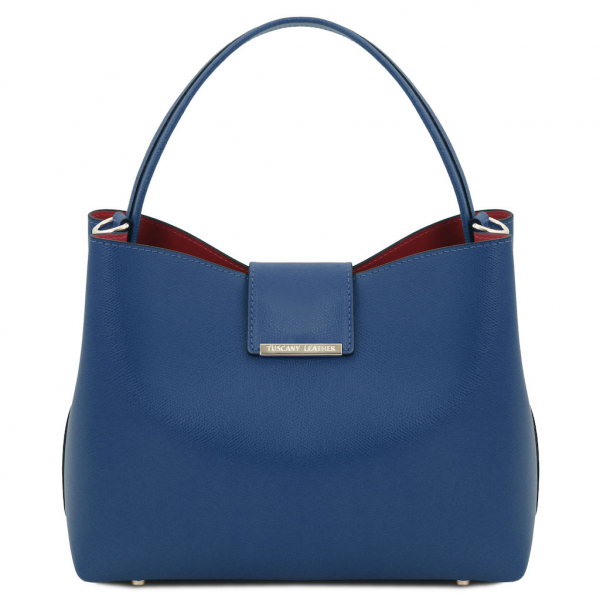 Tuscany Leather Schultertasche Clio dunkelblau