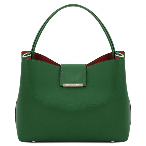 Tuscany Leather Schultertasche Clio grün