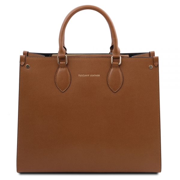 Tuscany Leather Handtasche "Iside" cognac