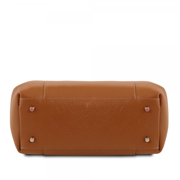 Leder-Handtasche Tulipan Boden