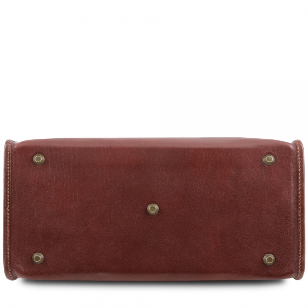Leder Doktortasche Raffaello braun Boden