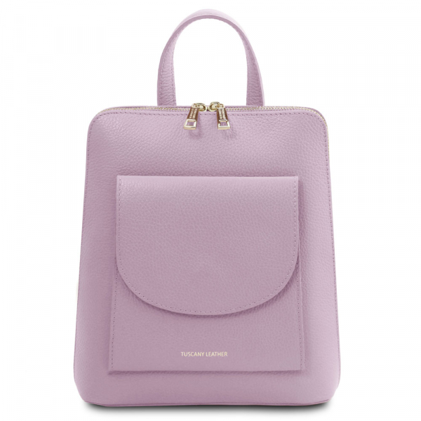 Tuscany Leather Damen-Rucksack klein lilla