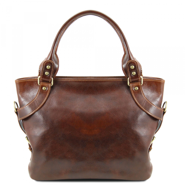 Tuscany Leather Leder-Shopper Ileana braun
