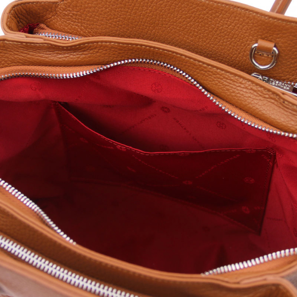 Leder-Handtasche Tulipan interieur-1