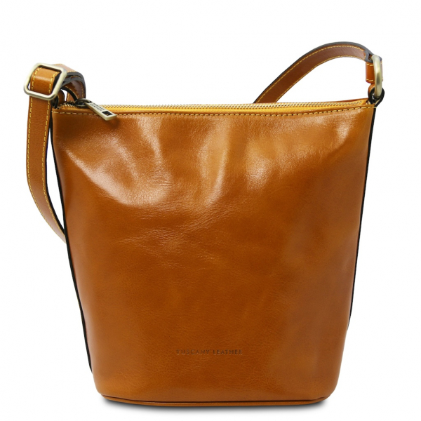 Tuscany Leather Schultertasche "Giusi" gelb