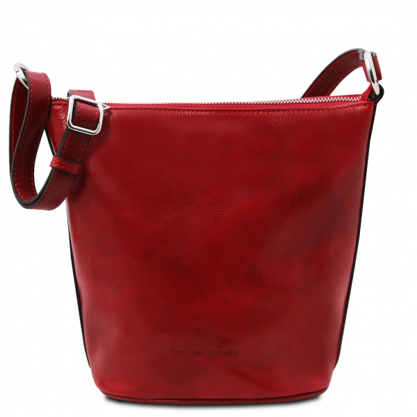 Tuscany Leather Schultertasche "Giusi" rot
