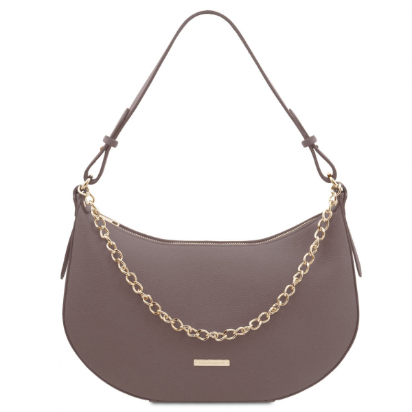 Tuscany Leather Schultertasche "Laura" grau