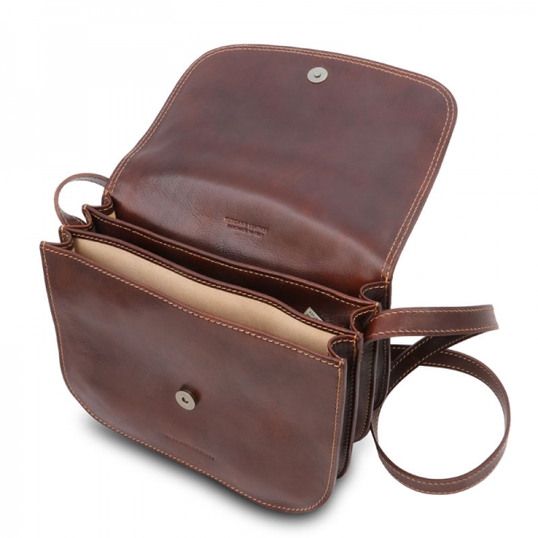 Leder Umhängetasche Greta interieur