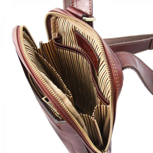 Tuscany Leather Leder Umhängetasche Mark innen