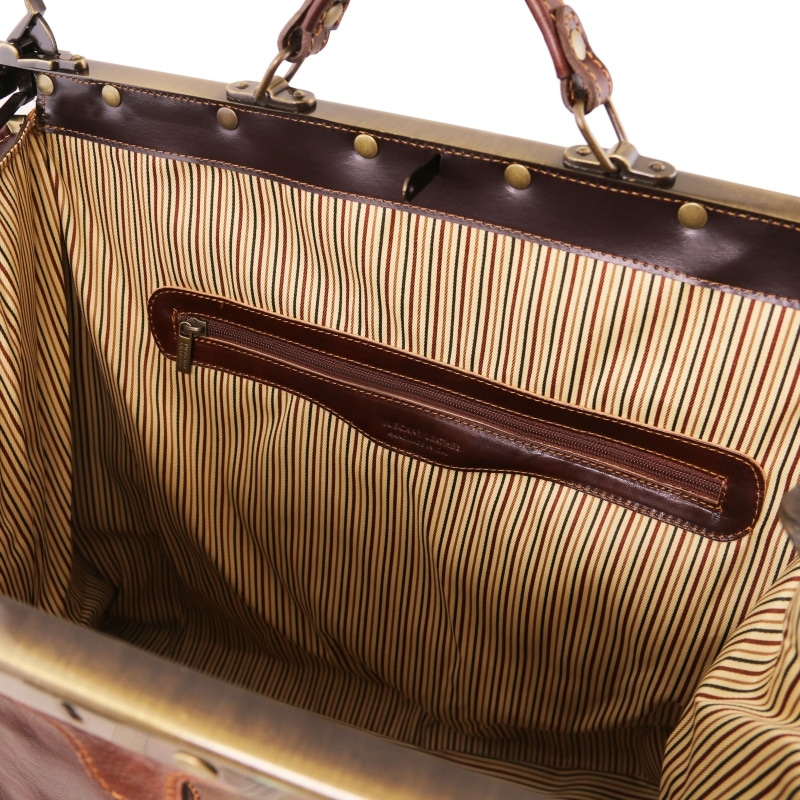 Leder Reisetasche Maulbügel Madrid groß Innen Leder Reisetasche Maulbügel Madrid groß Innen