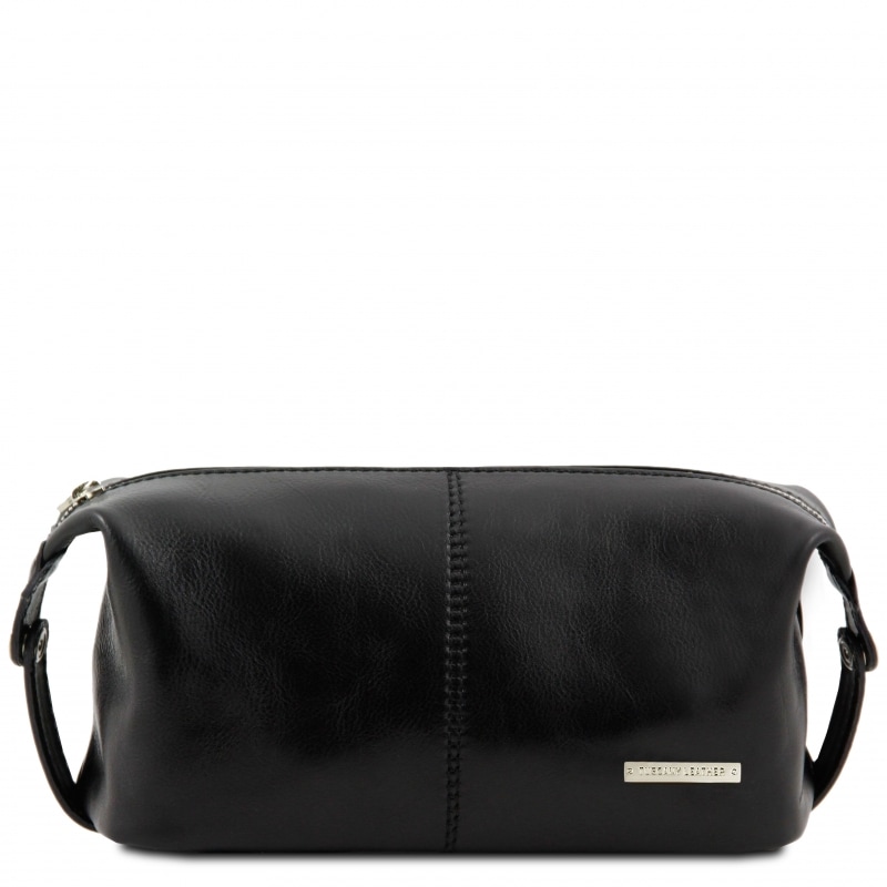 Leder Kulturtasche Roxy schwarz Leder Kulturtasche Roxy schwarz