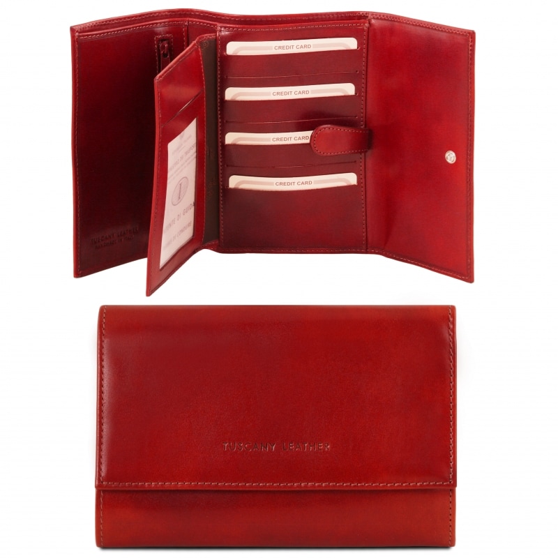 Leder Geldbörse Brieftasche TL140796 rot Leder Geldbörse Brieftasche TL140796 rot