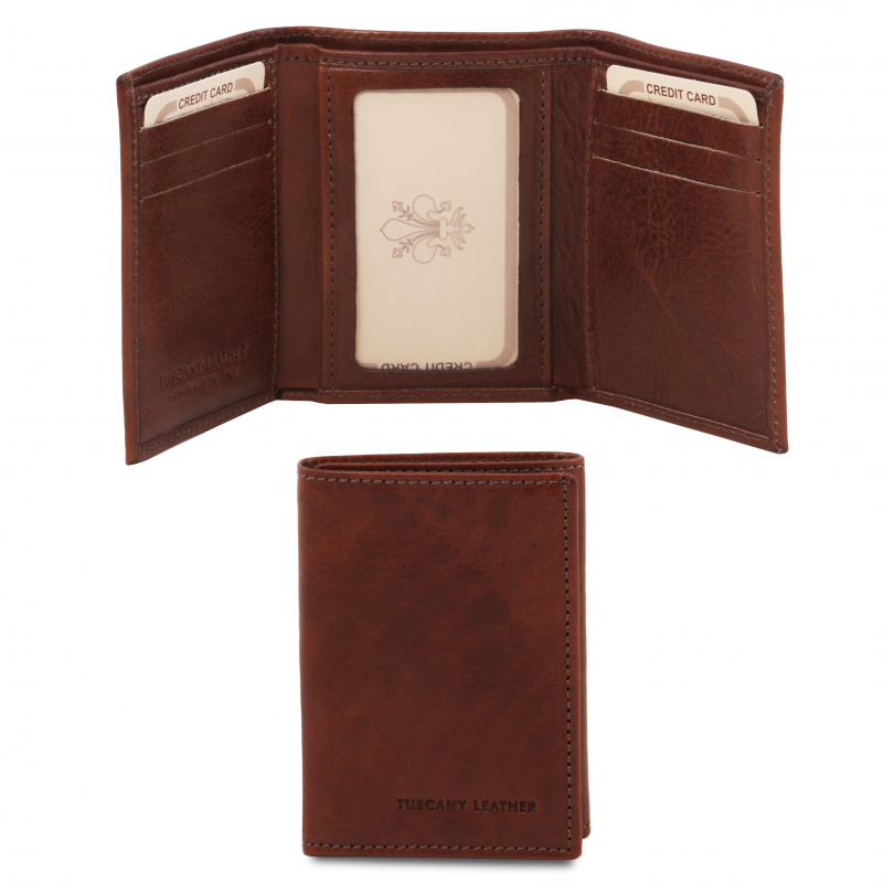 Leder-Etui-fuer-Kredit--und-Visitenkarten braun Leder-Etui-fuer-Kredit--und-Visitenkarten braun