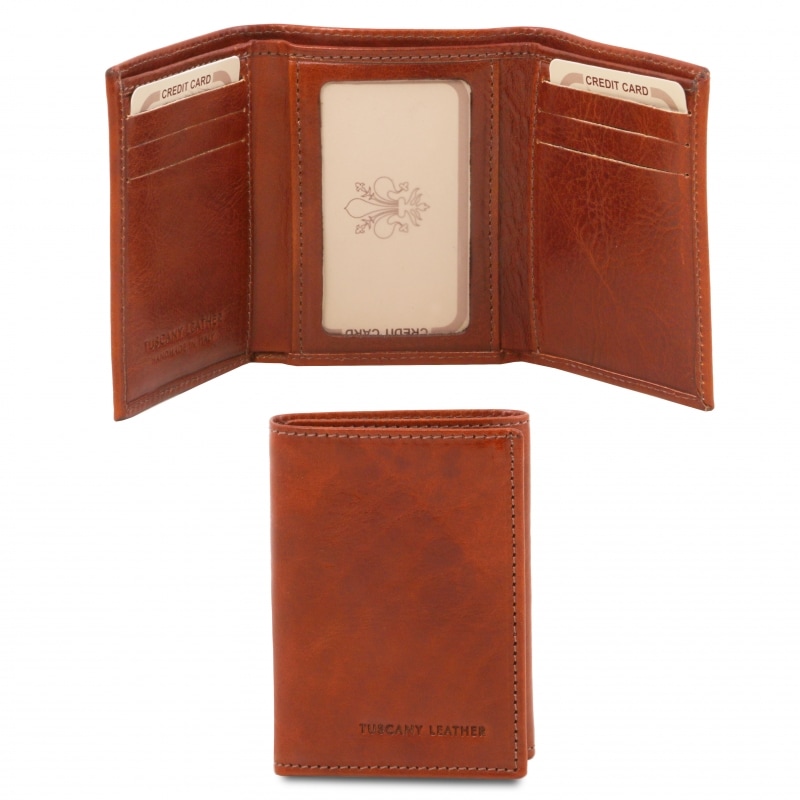 Leder-Etui-fuer-Kredit--und-Visitenkarten braun Leder-Etui-fuer-Kredit--und-Visitenkarten braun