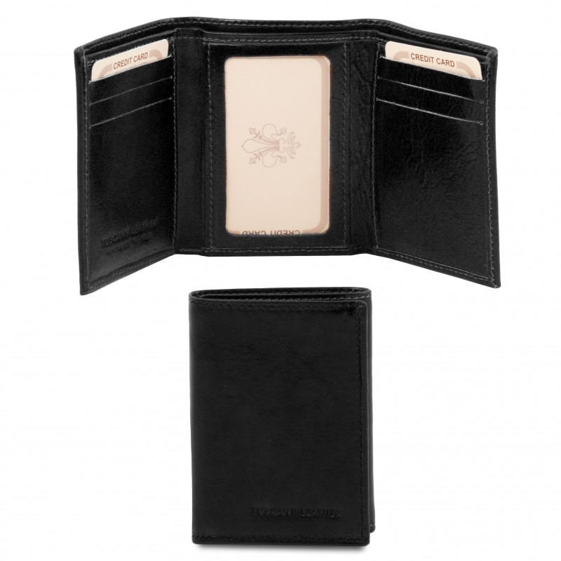 Leder-Etui-fuer-Kredit--und-Visitenkarten schwarz Leder-Etui-fuer-Kredit--und-Visitenkarten schwarz