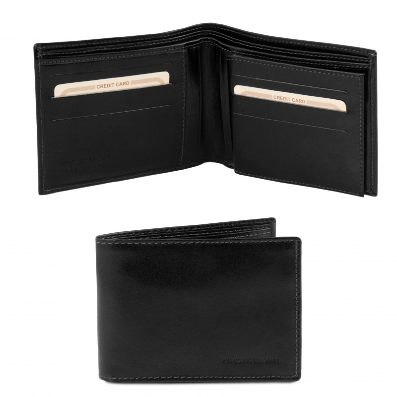 Herren-Leder-Brieftasche-TL141817 schwarz Herren-Leder-Brieftasche-TL141817 schwarz