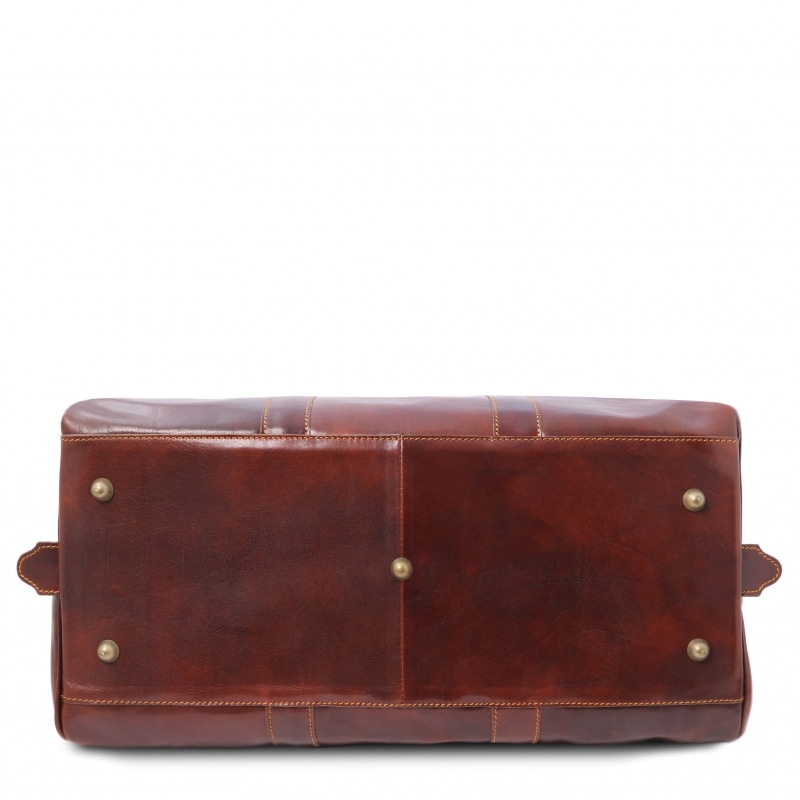 Große Leder-Reisetasche Francoforte Boden Große Leder-Reisetasche Francoforte Boden