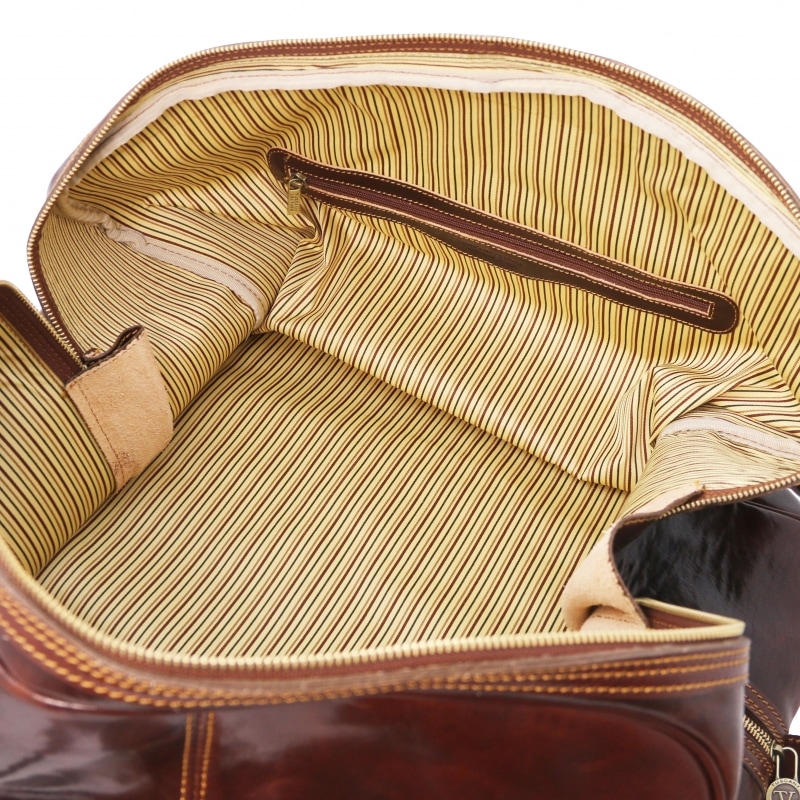 Große Leder-Reisetasche Francoforte Interieur Große Leder-Reisetasche Francoforte Interieur