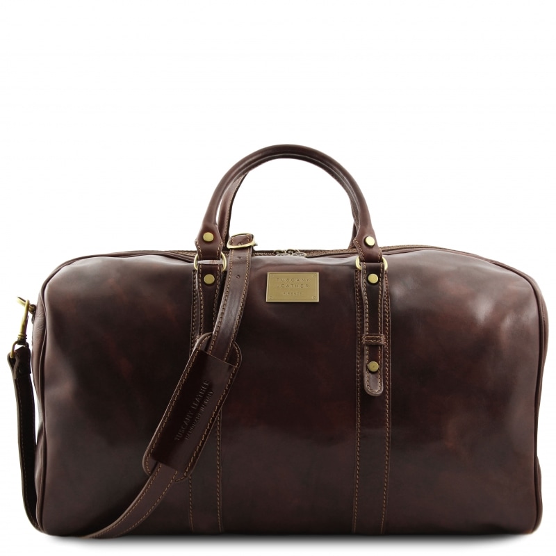 Große Leder-Reisetasche Francoforte Dunkelbraun Große Leder-Reisetasche Francoforte Dunkelbraun