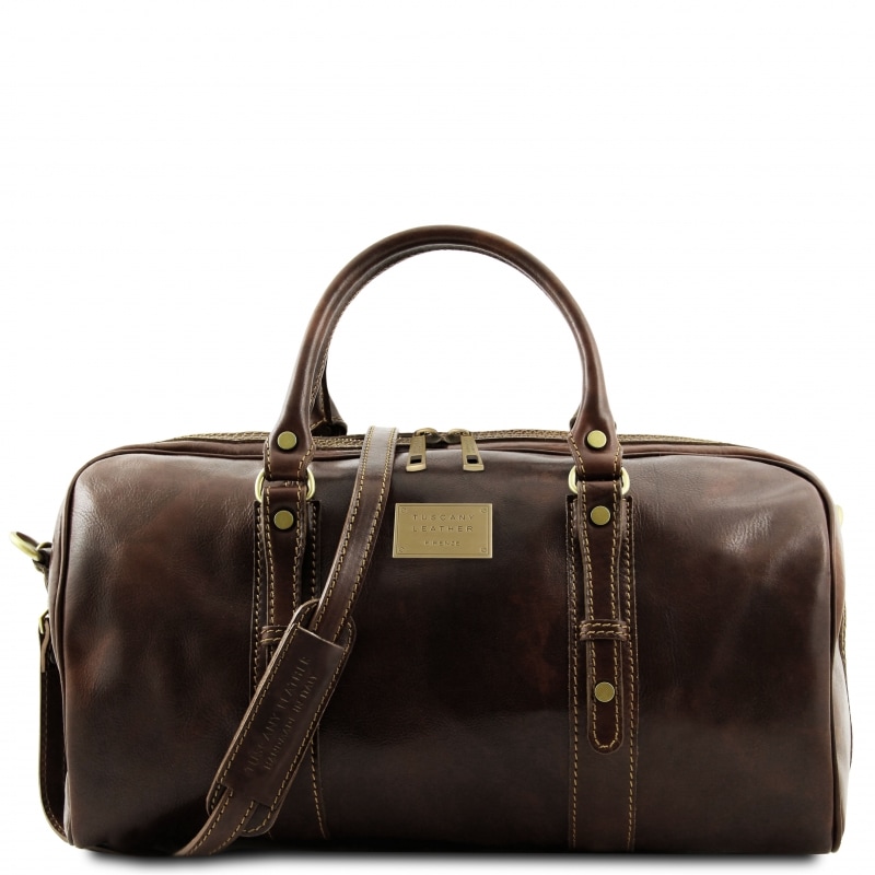 Kleine Leder-Reisetasche Francoforte Dunkelbraun Kleine Leder-Reisetasche Francoforte Dunkelbraun
