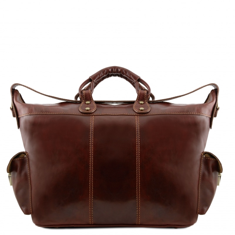 Leder Reisetasche Porto Rückseite Leder Reisetasche Porto Rückseite