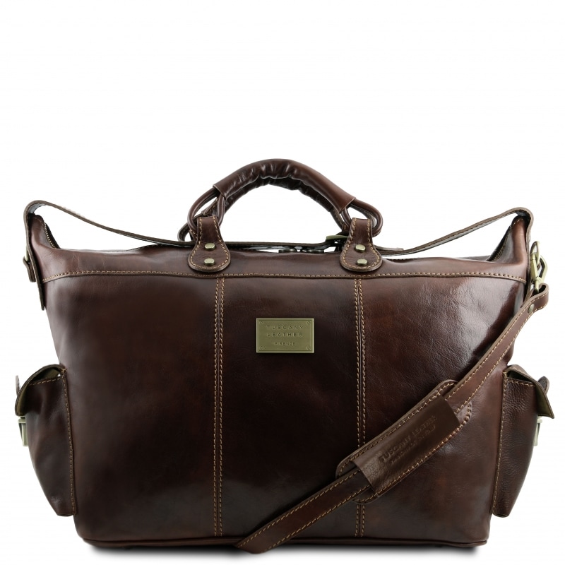 Leder Reisetasche Porto Dunkelbraun Leder Reisetasche Porto Dunkelbraun