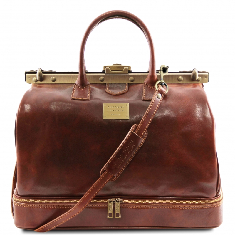 Maulbügel-Doktortasche Barcellona braun Maulbügel-Doktortasche Barcellona braun