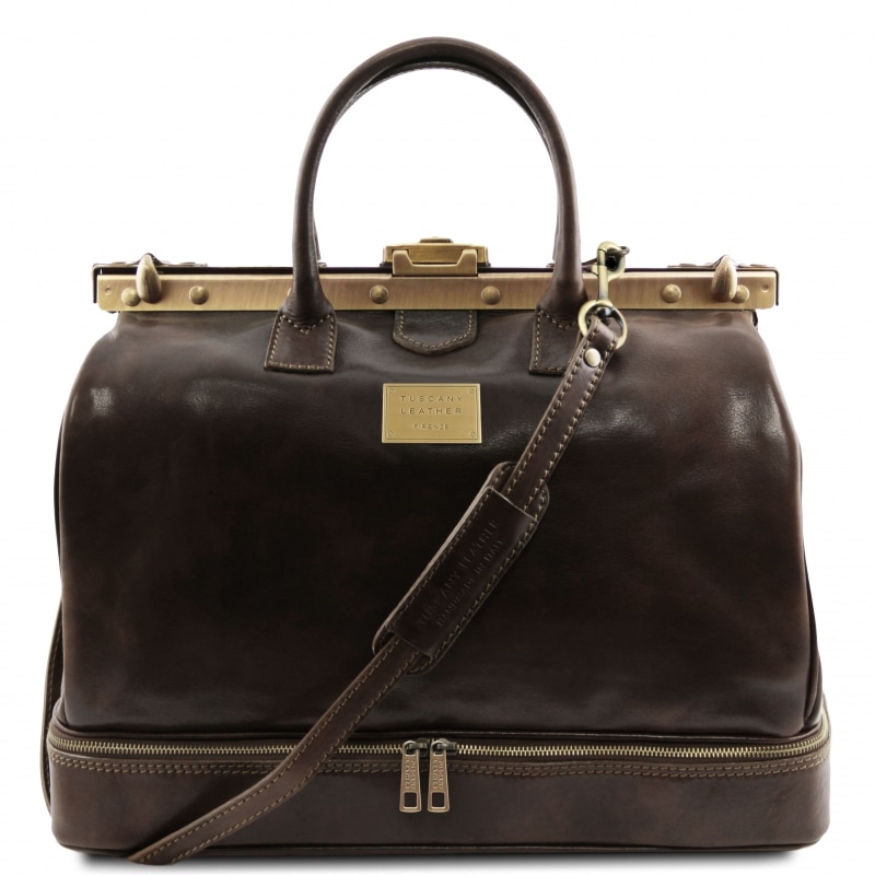 Maulbügel-Doktortasche Barcellona dunkelbraun Maulbügel-Doktortasche Barcellona dunkelbraun