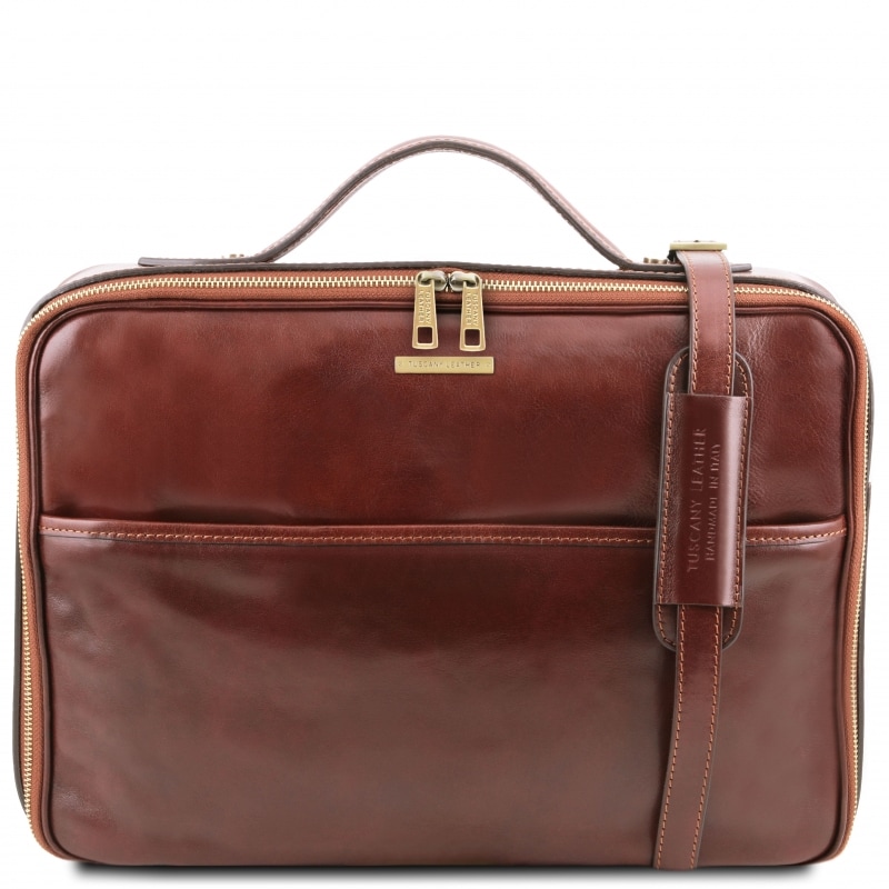 Leder Laptoptasche Vicenza Braun Leder Laptoptasche Vicenza Braun