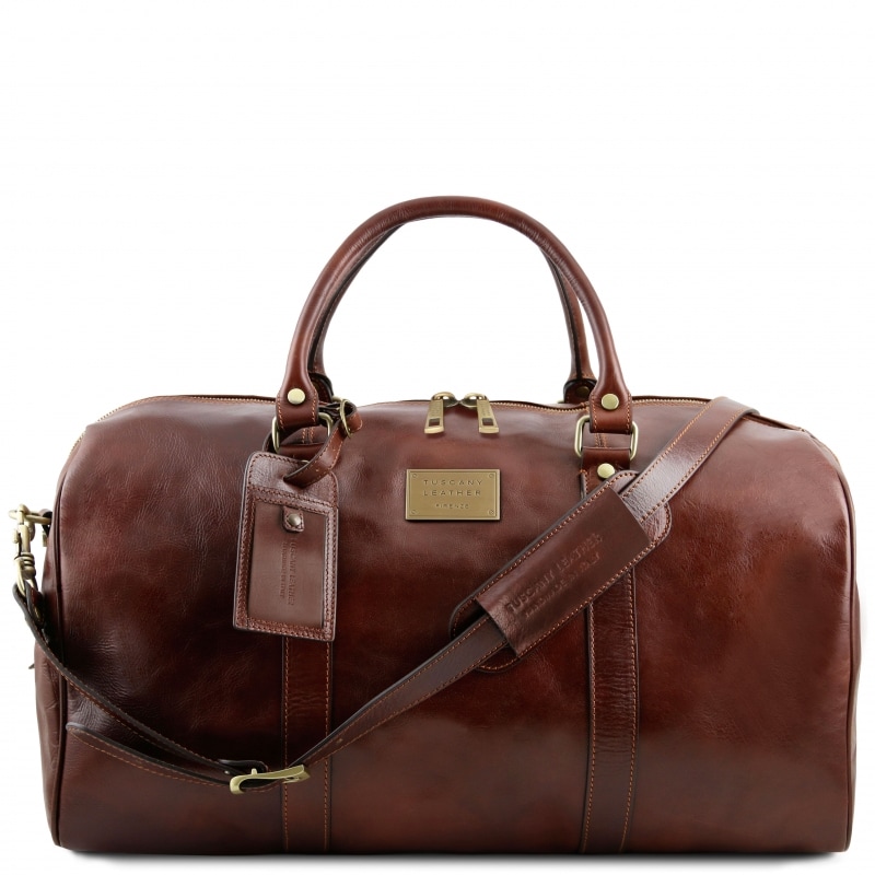 Exklusive TL Voyager Leder Reisetasche gross Braun Exklusive TL Voyager Leder Reisetasche gross Braun