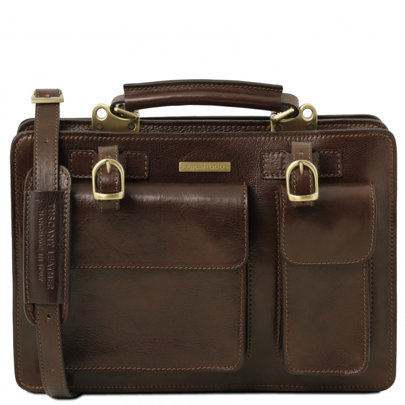 Tuscany Leather Handtasche Tania groß Dunkelbraun Tuscany Leather Handtasche Tania groß Dunkelbraun
