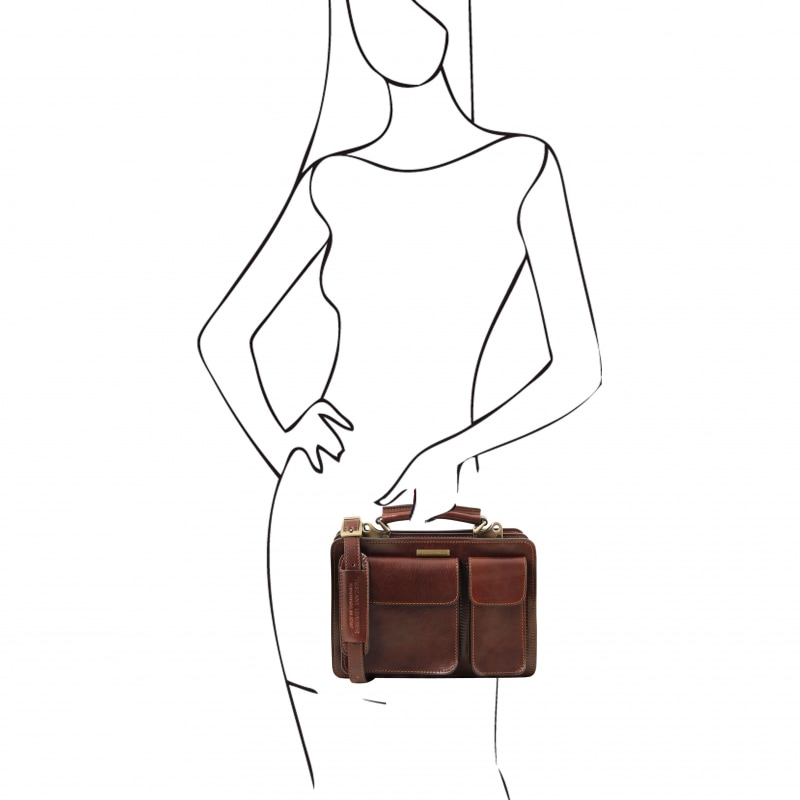 Tuscany Leather Handtasche Tania Braun Outfit Tuscany Leather Handtasche Tania Braun Outfit