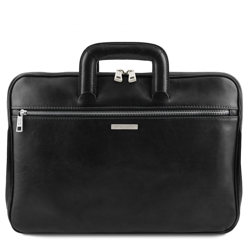 Leder Dokumenten-Tasche Caserta Schwarz Leder Dokumenten-Tasche Caserta Schwarz