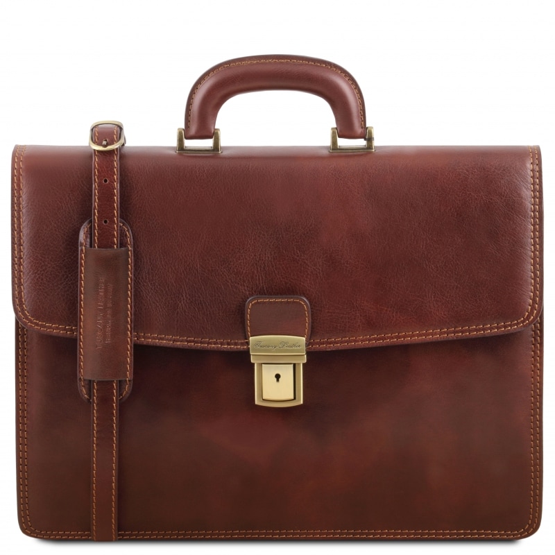 Leder Aktentasche Amalfi Braun Leder Aktentasche Amalfi Braun