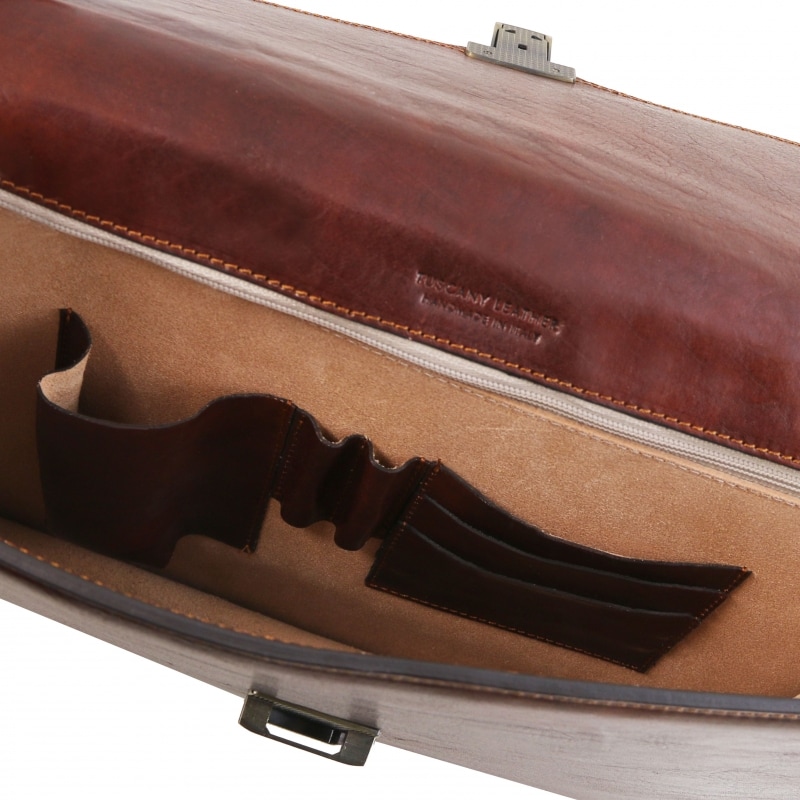 Leder Aktentasche Amalfi Interieur-2 Leder Aktentasche Amalfi Interieur-2