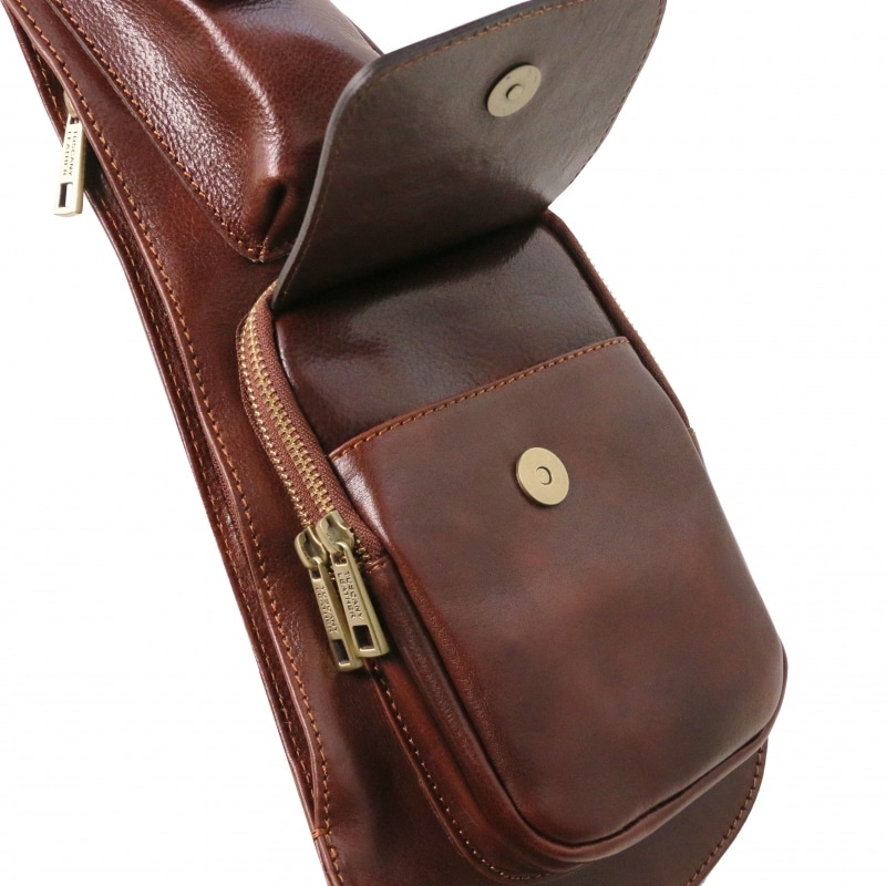 Leder Brusttasche Vorfach Leder Brusttasche Vorfach