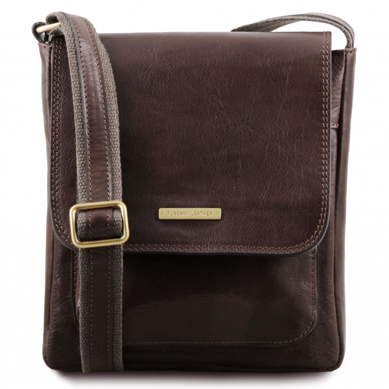 Tuscany Leather Leder Umhängetasche Jimmy Dunkelbraun Tuscany Leather Leder Umhängetasche Jimmy Dunkelbraun