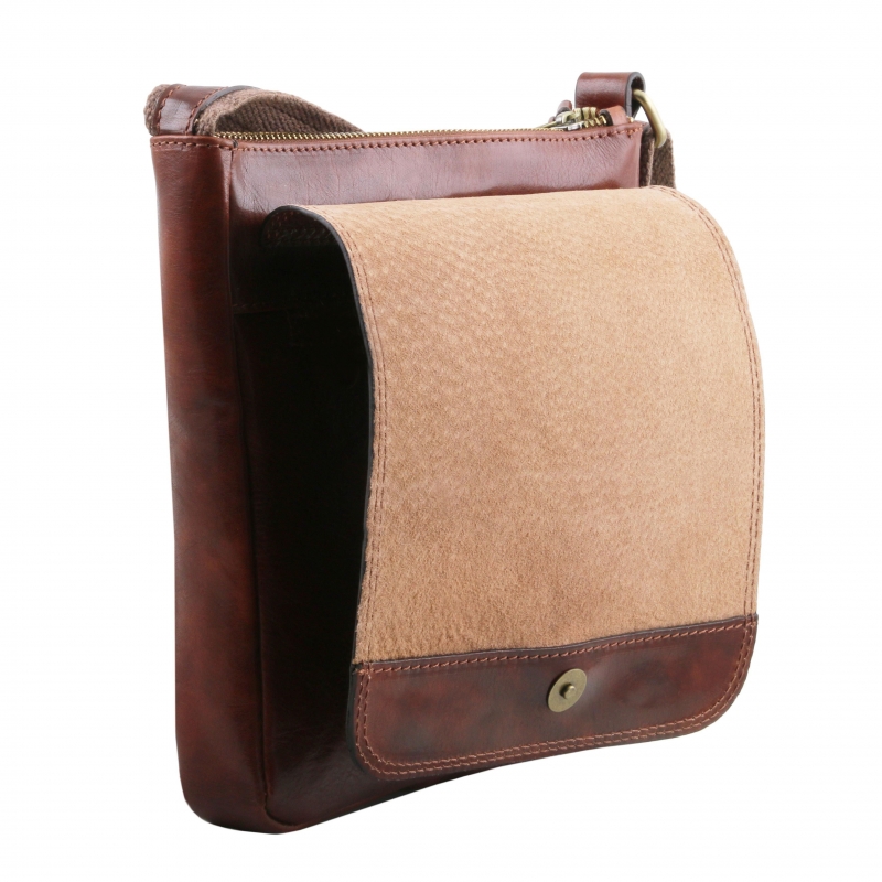 Leder-Umhängetasche John lederklappe Leder-Umhängetasche John lederklappe