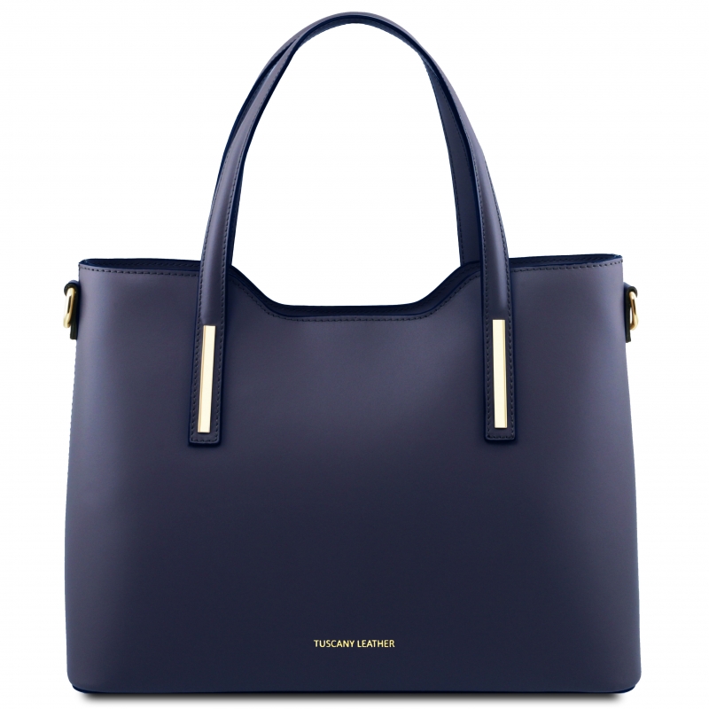 Leder-Handtasche Olimpia blau Leder-Handtasche Olimpia blau