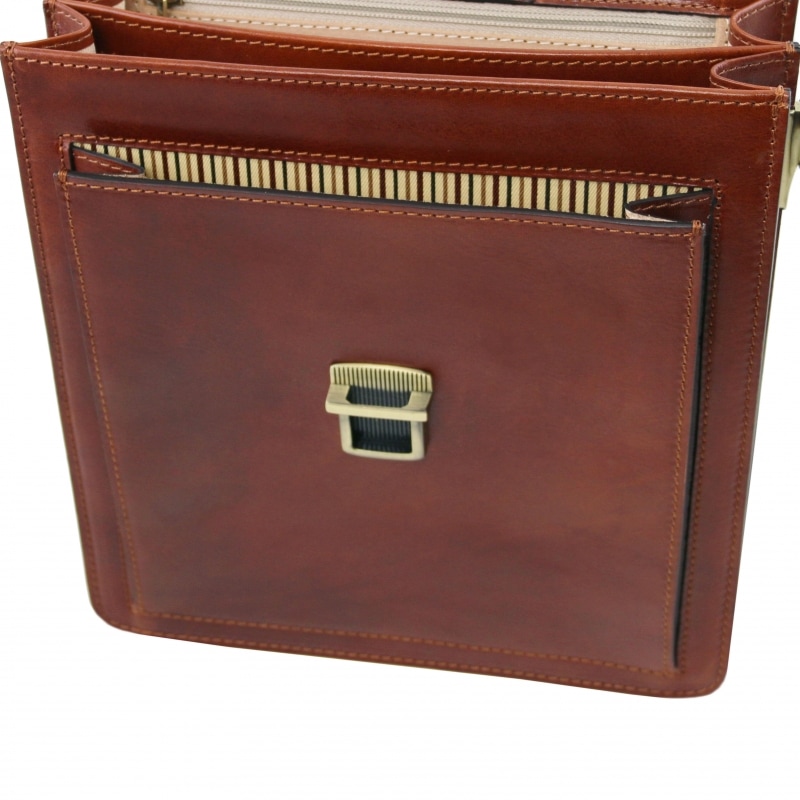 Leder Herrentasche David klein Interieur Leder Herrentasche David klein Interieur