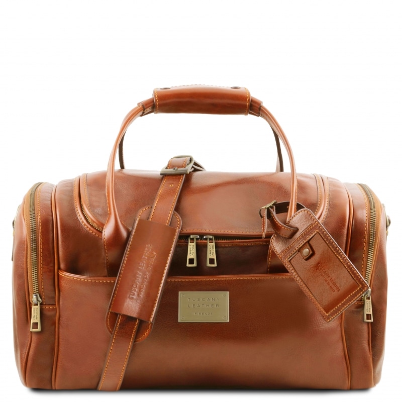 TL Voyager Reisetasche mit Seitentaschen klein Honig TL Voyager Reisetasche mit Seitentaschen klein Honig