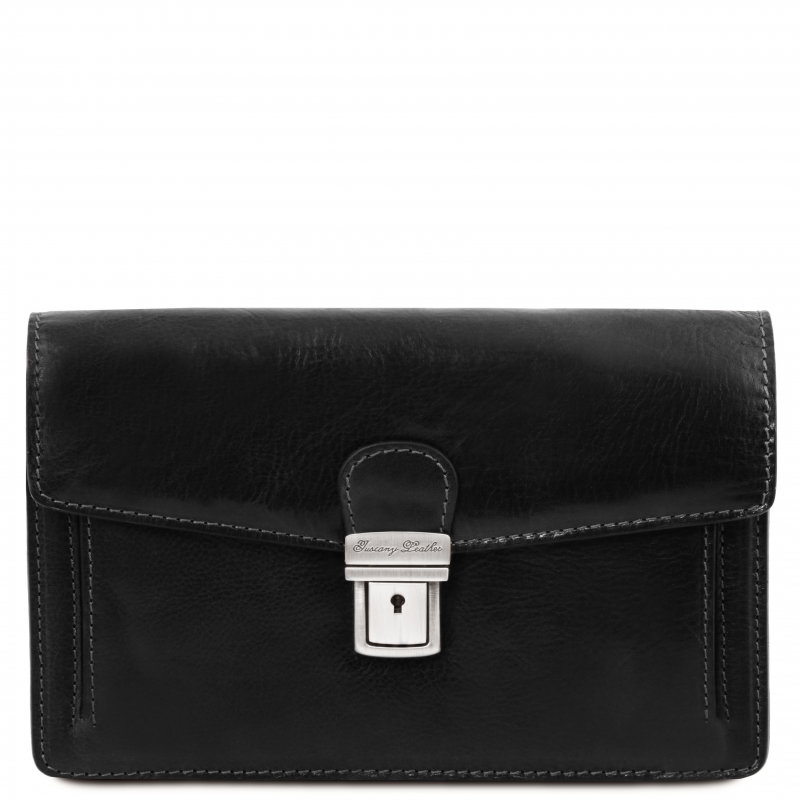 Leder Herrentasche Tommy schwarz Leder Herrentasche Tommy schwarz