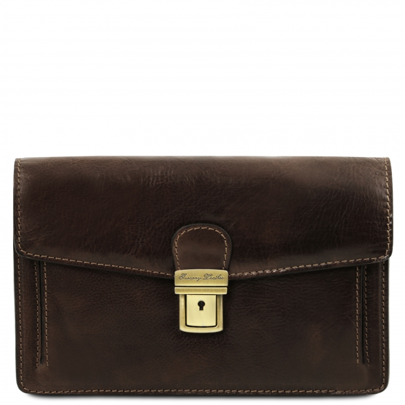 Leder Herrentasche Tommy dunkelbraun Leder Herrentasche Tommy dunkelbraun